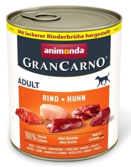 Animonda GranCarno Original Adult Rind Huhn Wołowina + Kurczak puszka 800g