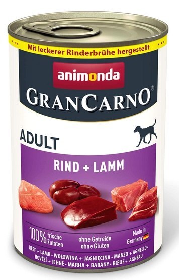 Animonda GranCarno Original Adult Rind Lamm Wołowina + Jagnięcina puszka 400g