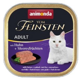 Animonda vom Feinsten Cat Adult z Kurczakiem i Owocami Morza tacka 100g