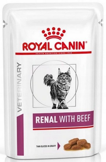 Royal Canin Veterinary Diet Feline Renal Wołowina saszetka 85g