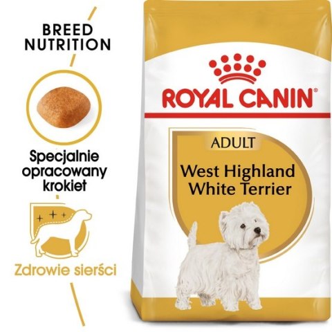 Royal Canin West Highland White Terrier Adult karma sucha dla psów dorosłych rasy west highland white terrier 0,5kg