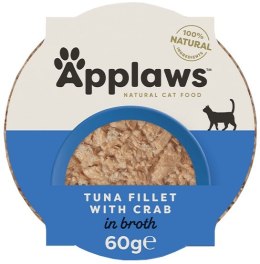 Applaws miseczka dla kota Filet z Tuńczyka z Krabami 60g