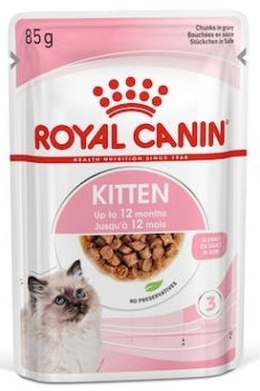 Royal Canin Kitten w sosie karma mokra dla kociąt do 12 miesiąca życia saszetka 85g