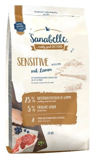 Sanabelle Adult Sensitive z jagnięciną 2kg