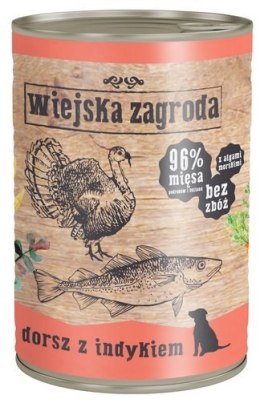 Wiejska Zagroda Dorsz z indykiem puszka 400g