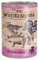 Wiejska Zagroda Mięsna uczta Puppy puszka 400g