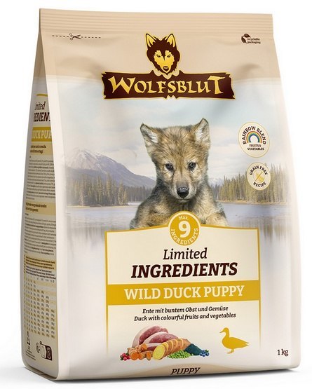 Wolfsblut Dog Limited Ingredients Wild Duck Puppy kaczka i bataty 1kg