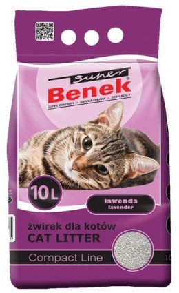 Super Benek Compact Zapachowy Lawenda (ciemny fiolet) 10L