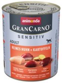 Animonda GranCarno Sensitiv Kurczak + ziemniaki puszka 800g