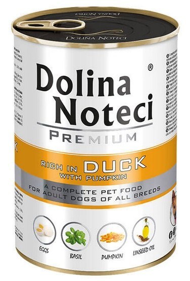 Dolina Noteci Premium Pies Kaczka i dynia puszka 400g