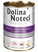 Dolina Noteci Premium Pies Królik i żurawina puszka 400g