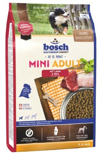 Bosch Mini Adult Lamm & Reis - Jagnięcina i ryż 3kg