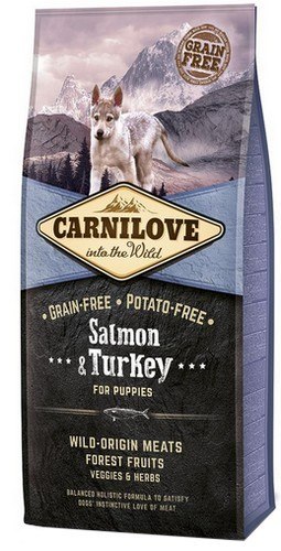 Carnilove Dog Salmon & Turkey Puppy - łosoś i indyk 1,5kg