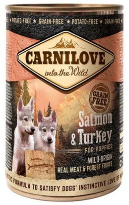 Carnilove Dog Wild Meat Salmon & Turkey Puppy - łosoś i indyk puszka 400g