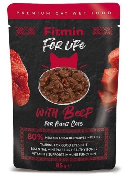 Fitmin Cat For Life Adult Beef saszetka 85g