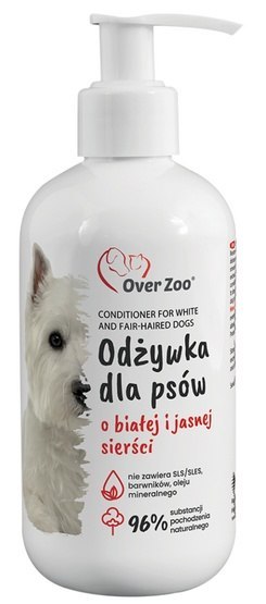 Over Zoo Odżywka dla białej i jasnej sierści 240ml