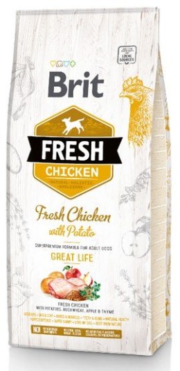 Brit Fresh Dog Adult Chicken & Potato 12kg