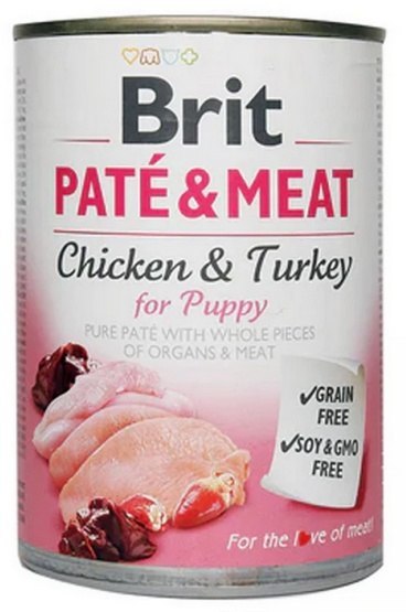 Brit Pate & Meat Dog Puppy puszka 400g