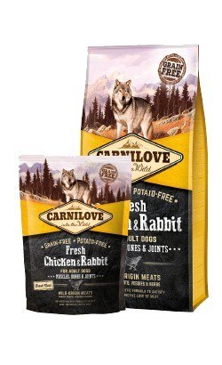 Carnilove Dog Fresh Chicken & Rabbit Adult - kurczak i królik 1,5kg