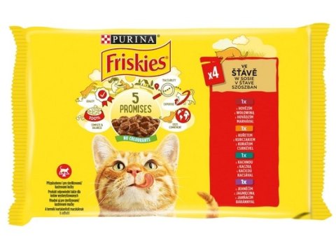 Friskies Mix mięsny w sosie saszetki 4x85g