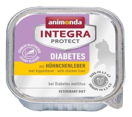 Animonda Integra Protect Diabetes dla kota - z wątróbką kurczaka tacka 100g