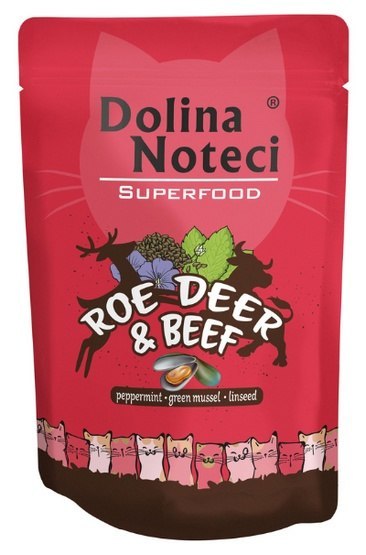 Dolina Noteci Superfood Kot Sarna i wołowina saszetka 85g