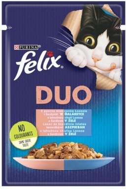 Felix Fantastic Duo sardynka/łosoś galaretka saszetka 85g