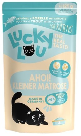 Lucky Lou Lifestage Kitten Drób i pstrąg saszetka 125g