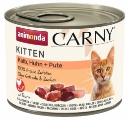 Animonda Carny Kitten Cielęcina + Kurczak + Indyk puszka 200g