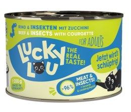 Lucky Lou Lifestage Adult Wołowina i owady puszka 200g