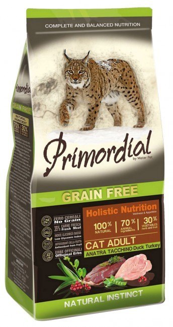 Primordial Cat Grain Free Adult Duck & Turkey 400g