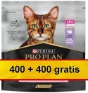 Purina Pro Plan Cat Adult Delicate Digestion z indykiem 800g (400+400g gratis)